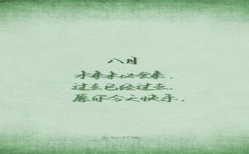 教师中8月工作总结8篇