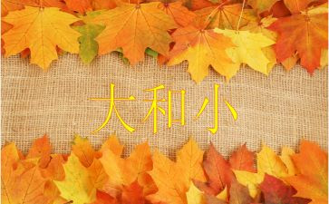 幼儿园大和小教案5篇