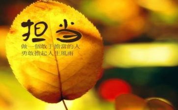 想担当敢担当能担当心得体会6篇