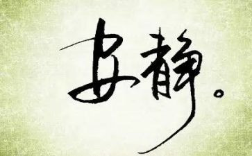 寂静的作文8篇