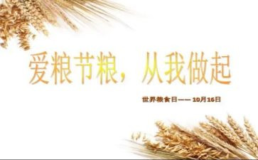 节约粮食节约水心得体会5篇