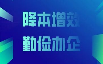 降本增效工作总结8篇